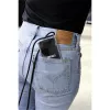 Lookabe kaklo pakabos telefono dėklas iPhone XR, auksinis/juodas