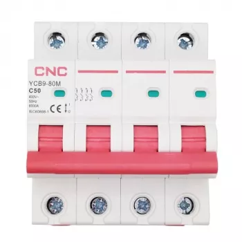 Automatinis jungiklis CNC, 4P, 50A, C klasė, 6kA