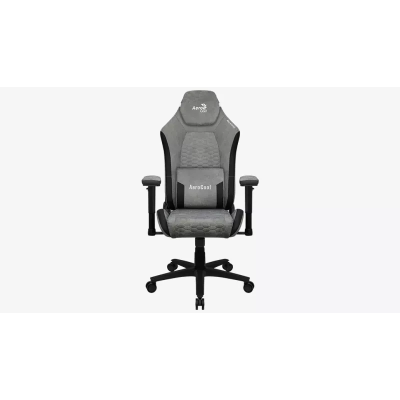 Aerocool Crown AeroSuede universali žaidimų kėdė su paminkštinta sėdyne Pilka