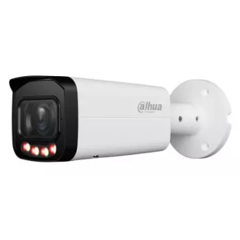 IP apsaugos kamera DAHUA IPC-HFW2449T-ZAS-IL — 4 MP, motorizuotas priartinimas 2,7–13,5 mm, IP67/IK10, PoE, IR/balti šviesos diodai