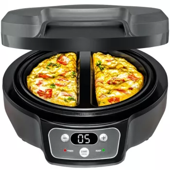 Omelett Chef OM 950, Snack Maker, antracito, 950 W