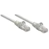 Intellinet tinklo jungiamasis kabelis, Cat6, 0,5 m, pilka, CCA, U/UTP, PVC, RJ45, paauksuoti kontaktai, be užkliuvimo, su apsauginiu gaubtu, viso gyvenimo garantija