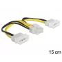 Vidinis maitinimo laidas DeLOCK 83410 0,15 m EPS 8 kontaktų – Molex 3 kontaktų