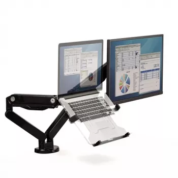 Fellowes Ergonomics nešiojamojo kompiuterio pagrindas monitoriaus rankenoms – VESA tvirtinimui