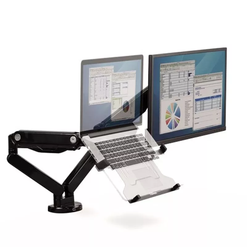 Fellowes Ergonomics nešiojamojo kompiuterio pagrindas monitoriaus rankenoms – VESA tvirtinimui