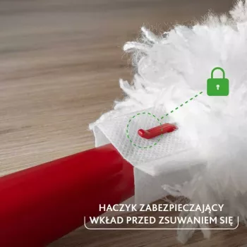 Dulkių šluotelė VILEDA 179432 su 2 Flex & Catch įdėklais, raudona