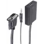 shiverpeaks BS10-01006 vaizdo kabelis-adapteris 0,15 m VGA (D-Sub) + 3,5 mm HDMI A tipo (standartinis) juodas