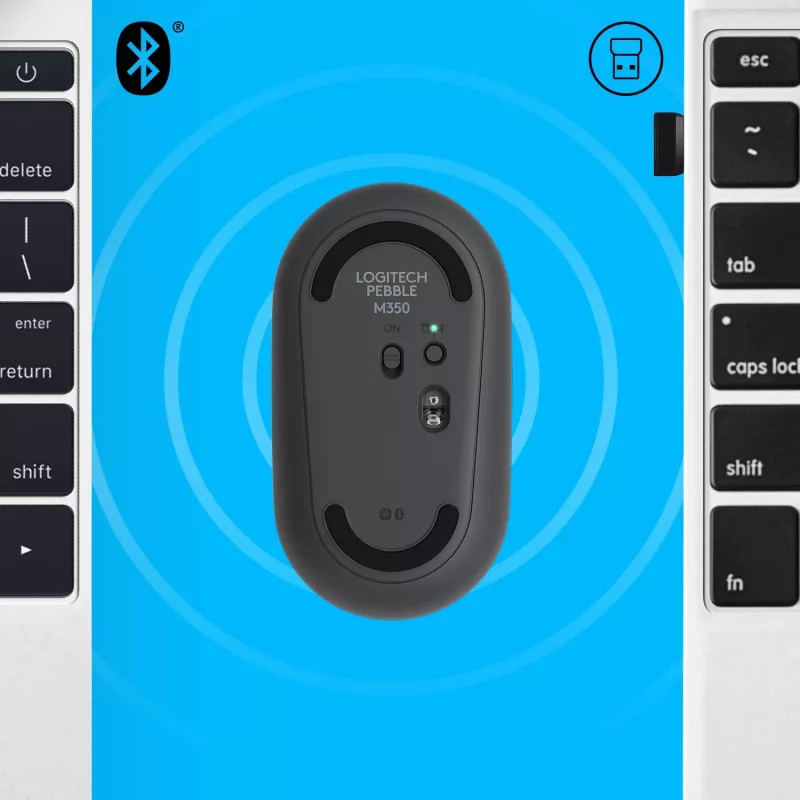 Belaidė optinė pelė Logitech Pebble M350 / Graphite 910-005718