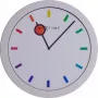 NeXtime klok 3048 Color Change sieninis laikrodis, Ø28 cm, baltas / įvairiaspalvis