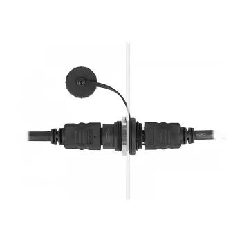 DeLOCK HDMI-A įmontuojama jungtis su apsauginiu dulkių dangteliu Juoda 30,3 mm 23,5 mm