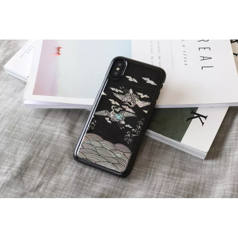 iKins Crane telefono dėklas iPhone XS/X (juodos spalvos), K1697J
