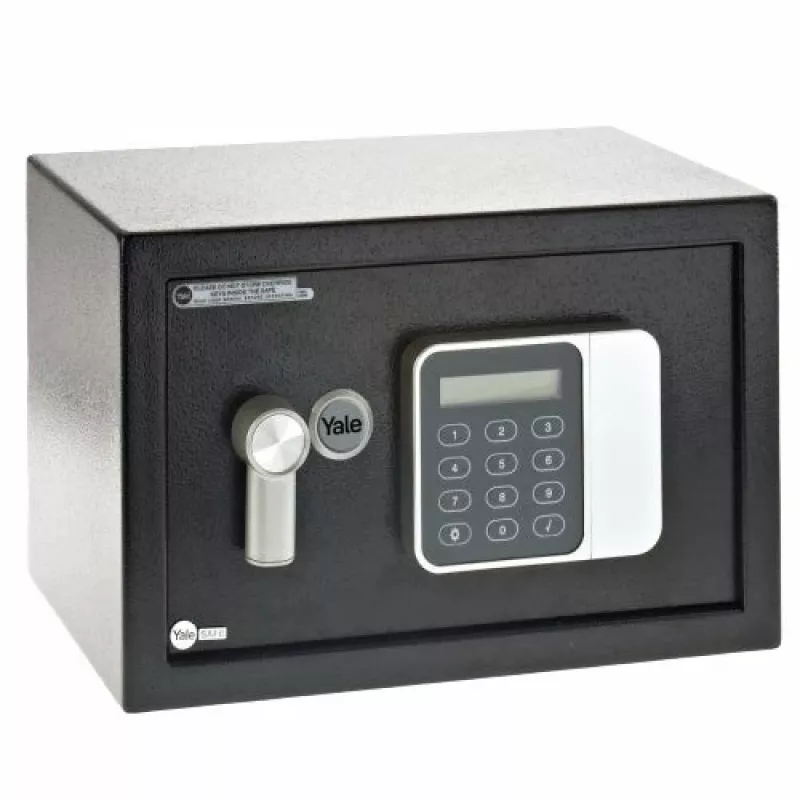 Laisvai pastatomas seifas Yale YSG/200/DB2 – plieninis, kombinacinis užraktas, 8,6 l, 310×200×200 mm, juodas