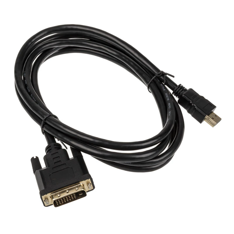 Vaizdo kabelio adapteris Akasa AK-CBHD06-20BK 2m DVI-D HDMI juodas