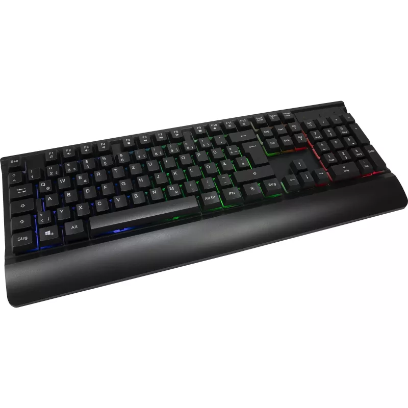 Žaidimų klaviatūros ir pelės rinkinys INTER-TECH KC-3000 RGB apšvietimas, USB jungtis