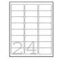 Avery adresų etiketės - Baltos - 63,5 x 33,9 mm - 2400 etiketės (100 lapų x 24) L7159-100