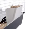 Narvas triušiams ir jūrų kiaulytėms FERPLAST Casita 100, metalas/plastikas, 960×570×560 mm, taupe/balta