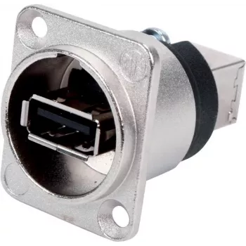 Neutrik USB adapteris – USB A (mot.) į USB B (mot.) – USB 2.0 – nikeliuotas