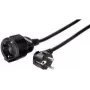 Prailginimo laidas e+p SV 52 5m 1 lizdas juodas