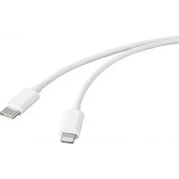 Basetech USB 2.0 laidas USB-C® kištukas, Apple Lightning kištukas 1,00 m Baltas BT-2347613
