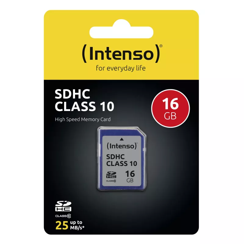 Intenso 16GB SDHC Class 10 atminties kortelė 3411470