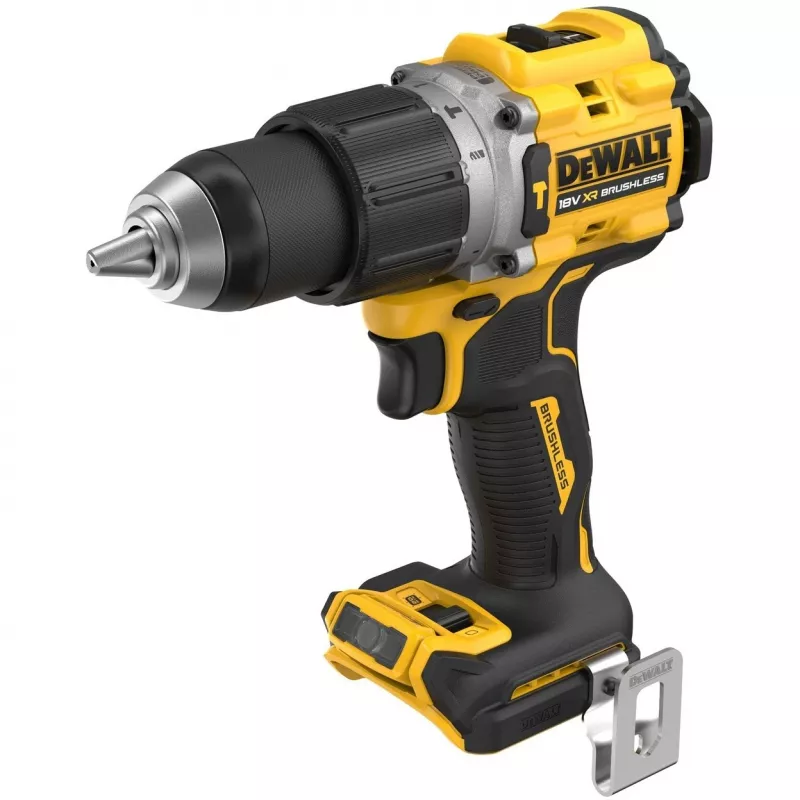 Pistolinis gręžtuvas DeWalt DCD805NT-XJ — 18 V bešepetėlis, 2000 aps./min., 90 N·m, 13 mm griebtuvas, 1,34 kg