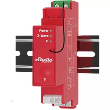 Kietojo kūno relė Shelly Qubino Wave PRO 1PM Raudona 16A 110-240V