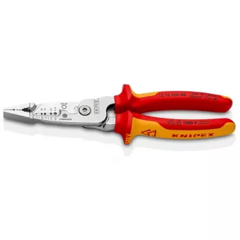 Kabelių nuėmiklis Knipex 13 76 200 ME, 6 mm, nerūdijantis plienas, raudona/geltona