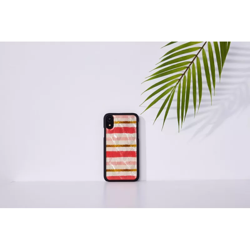 Dėklas išmaniesiems telefonams iKins, skirtas iPhone XR — trumpas pyragėlio dizainas, juodas