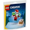 Konstruktorius LEGO Kalėdinis kaminas su Seniu Šaltu 30692 – mini sezoninis rinkinukas