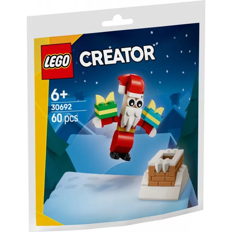 Konstruktorius LEGO Kalėdinis kaminas su Seniu Šaltu 30692 – mini sezoninis rinkinukas