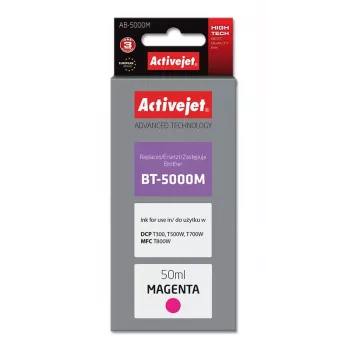Activejet AB-5000M rašalo buteliukas (pakaitalas Brother BT-5000M; Supreme; 50 ml; raudona)