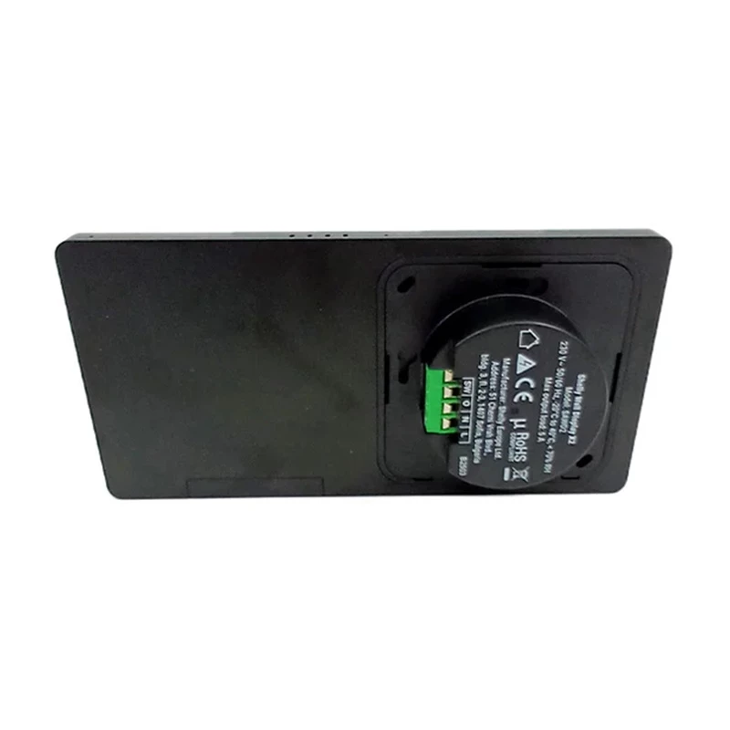 Shelly Wall Display X2 WiFi/BLU juodas su H&T – Dvigubas valdymo skydelis