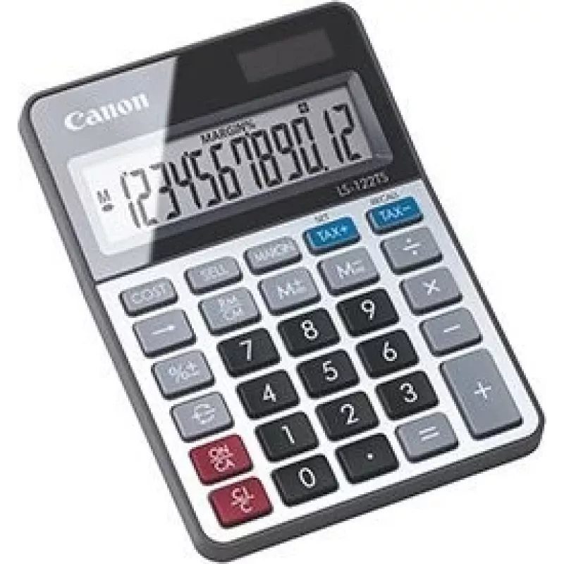 Canon LS-122TS stalinis skaičiuotuvas su 12 skaitmenų ekranu, pilka spalva