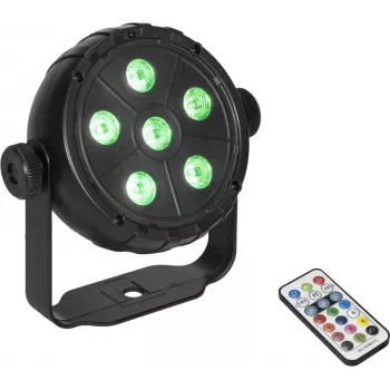 LED prožektorius EUROLITE PK-3 USB TCL 3W RGB – kompaktiškas USB RGB prožektorius, 3W