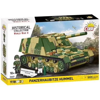 Konstruktorius Cobi Panzehaubitze Hummel 1118 dalių modelio rinkinys