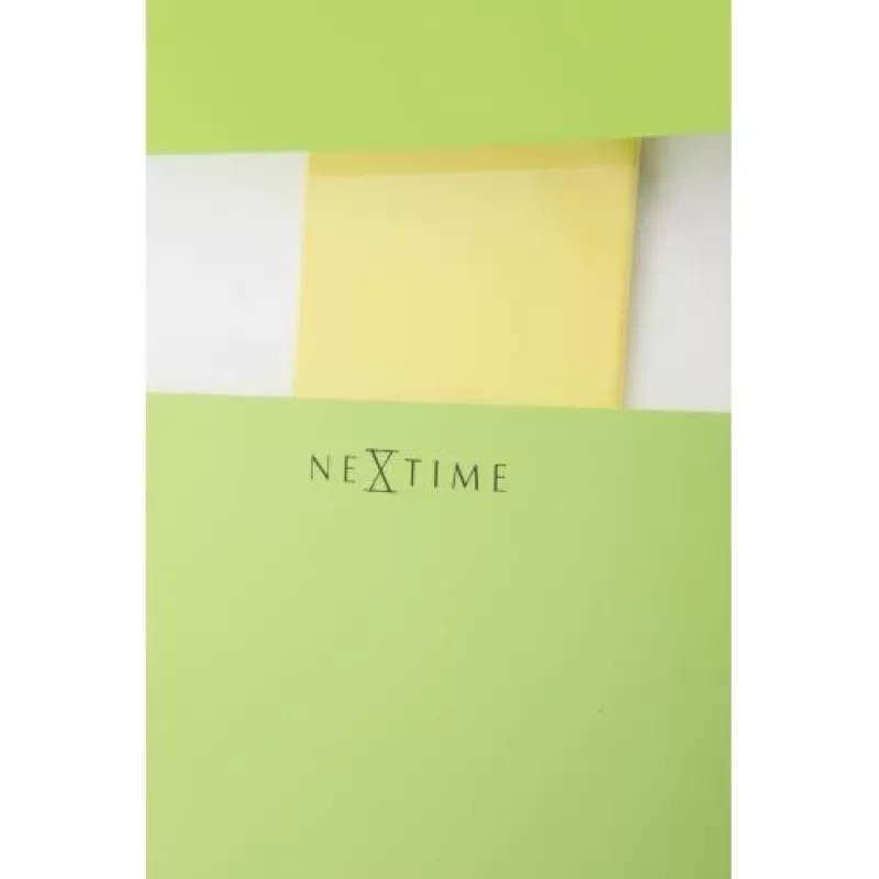 NeXtime klok 2855gn Bold Stripes sieninis laikrodis, žalias, 19 x 38 cm