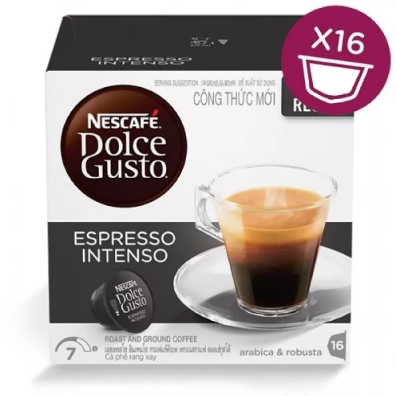 Nescafe Dolce Gusto Espresso Intenso kava, 16 kapsulių