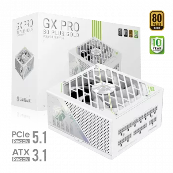 Gamemax GX PRO 1050G WH maitinimo blokas, 80 PLUS Gold, 1050 W