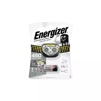 ENERGIZER Headlight Vision Ultra 3AA 450 LM, 3 spalvų šviesa