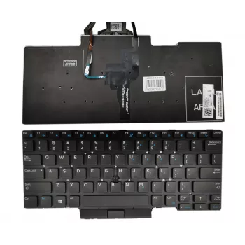 Dell KB314102 klaviatūra su foniniu apšvietimu ir TrackPoint, skirta Latitude nešiojamiesiems kompiuteriams