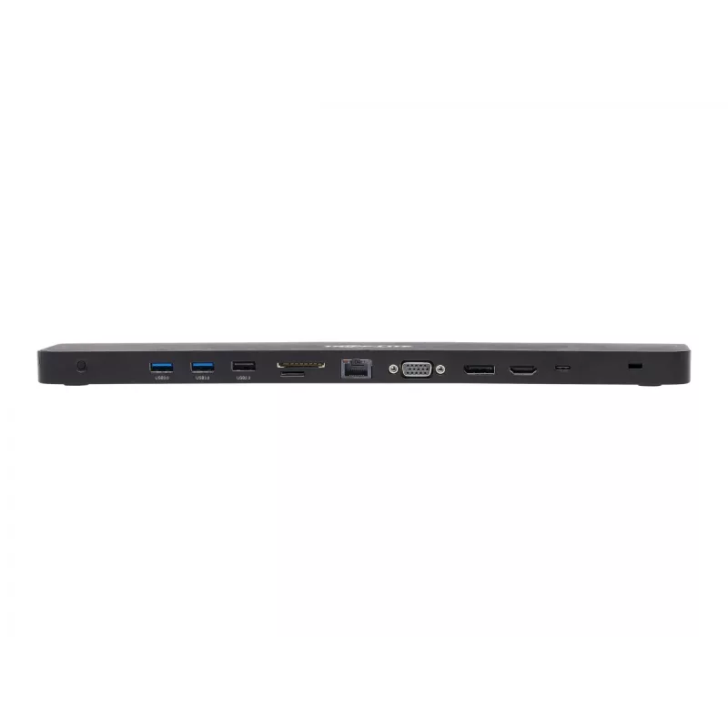 USB-C Dock, trigubas ekranas - 4K HDMI ir DP, VGA, USB 3.2 Gen 1, USB-A/C šakotuvas, GbE, 100W PD įkrovimas