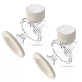 Elektrinis pientraukis neno VENTO TWIN belaidis, įkraunamas, dvigubas/duo režimas, LCD, 150 ml buteliukai, smėlio spalvos