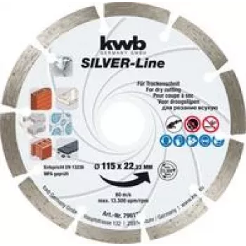 kwb 796170 Deimantinis pjovimo diskas, skersmuo 115 mm, 1 vnt.