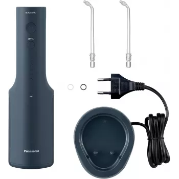 PANASONIC EW-DJ66 belaidis oralinis irigatorius su soniniu dantų šepetėliu, 0,2 l, mėlynas, įkraunama baterija, 100–240 V