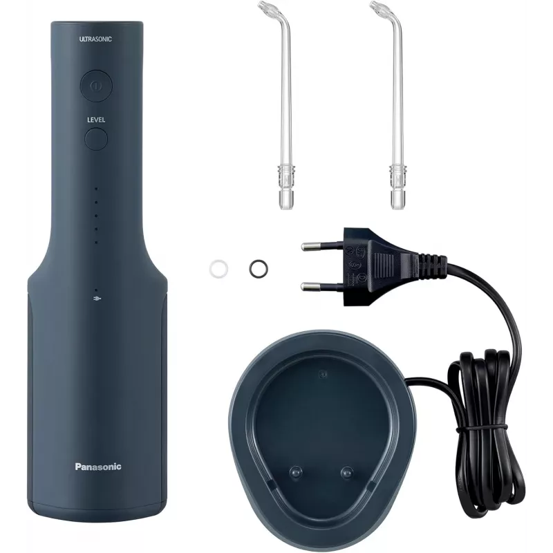 PANASONIC EW-DJ66 belaidis oralinis irigatorius su soniniu dantų šepetėliu, 0,2 l, mėlynas, įkraunama baterija, 100–240 V