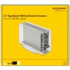 Dėklas HDD/SSD DeLOCK 42624 Skaidrus 2.5/3.5 colio