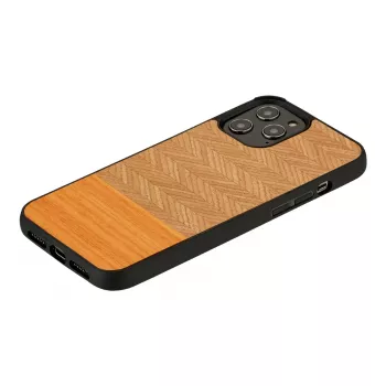 Apsauginis dėklas Man and Wood iPhone 12 Pro Max – silkė arancia juoda