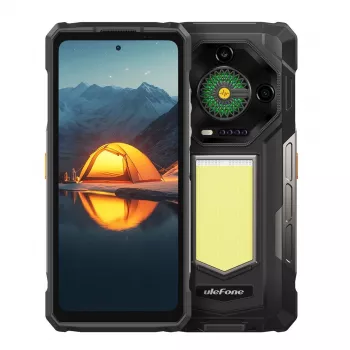 Atsparus išmanusis telefonas UleFone Armor 33 5G 6,3 colio – 12 GB RAM, 512 GB atminties, juodas