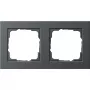 GIRA plokštelė 0212 23 antracitinė, berėžė dengiamoji plokštelė 80,8×151,9×9,3 mm