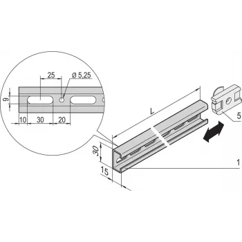Spinta Schroff C-RAIL F.800W 650L 4X (22114457)